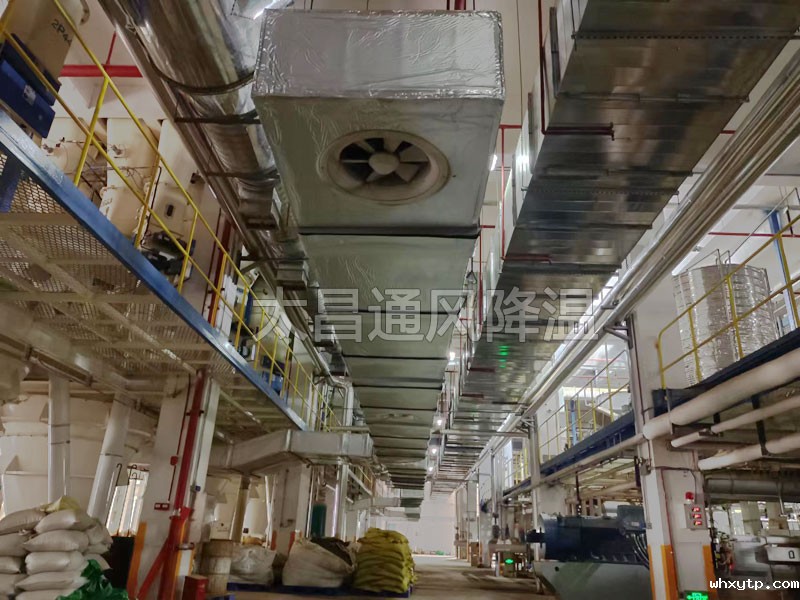 某饲料厂车间通风降温方案