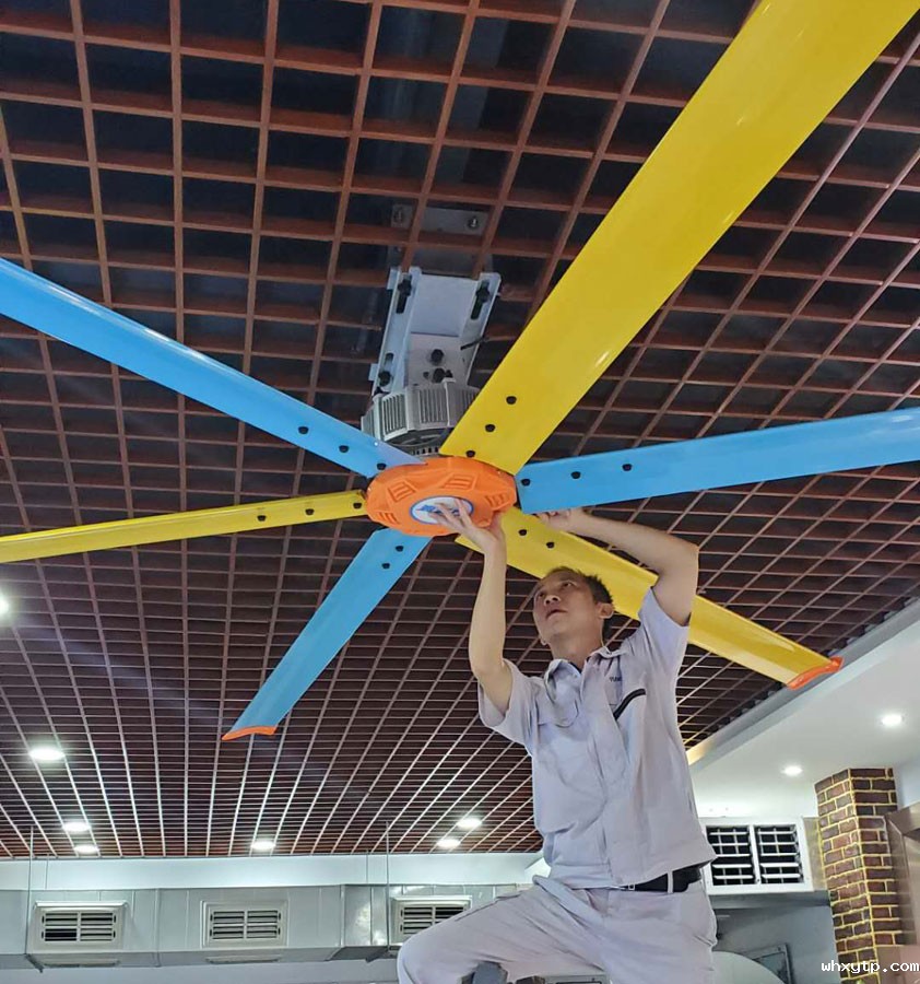 大型车间降温通风，永磁工业大风扇低能耗免维护